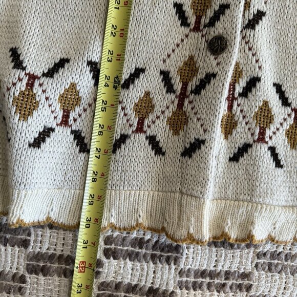 VTG 70's JC Penney Sweater Poncho Cape Women's Dutch Fall One Size Boho Academia - Picture 9 of 13